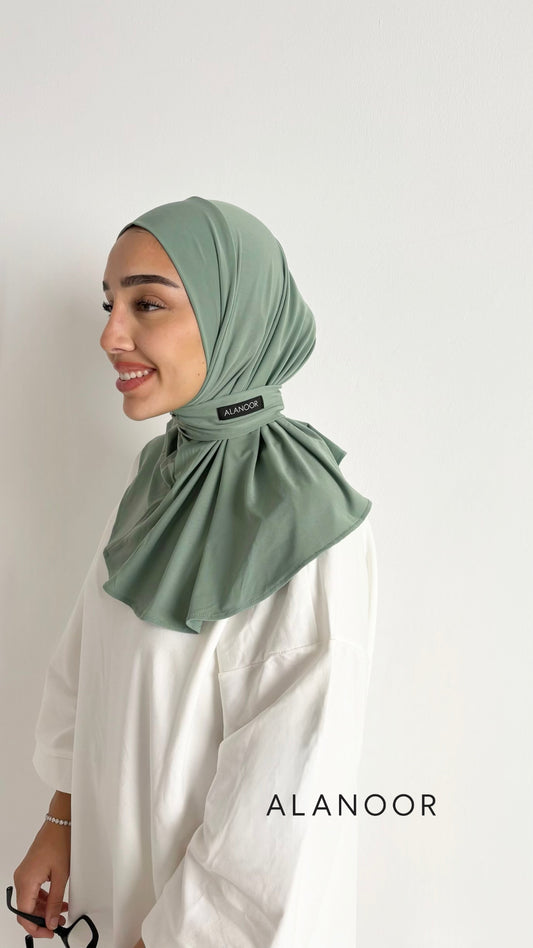Hijab Instant ALANOOR verde salvia