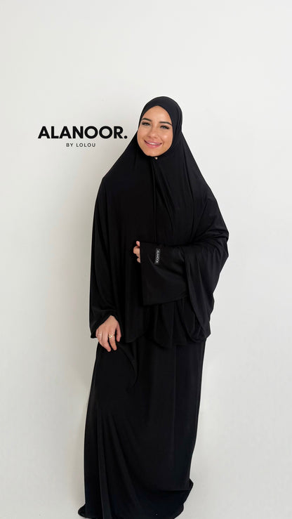 CONJUNTO KHIMAR JERSEY NEGRO