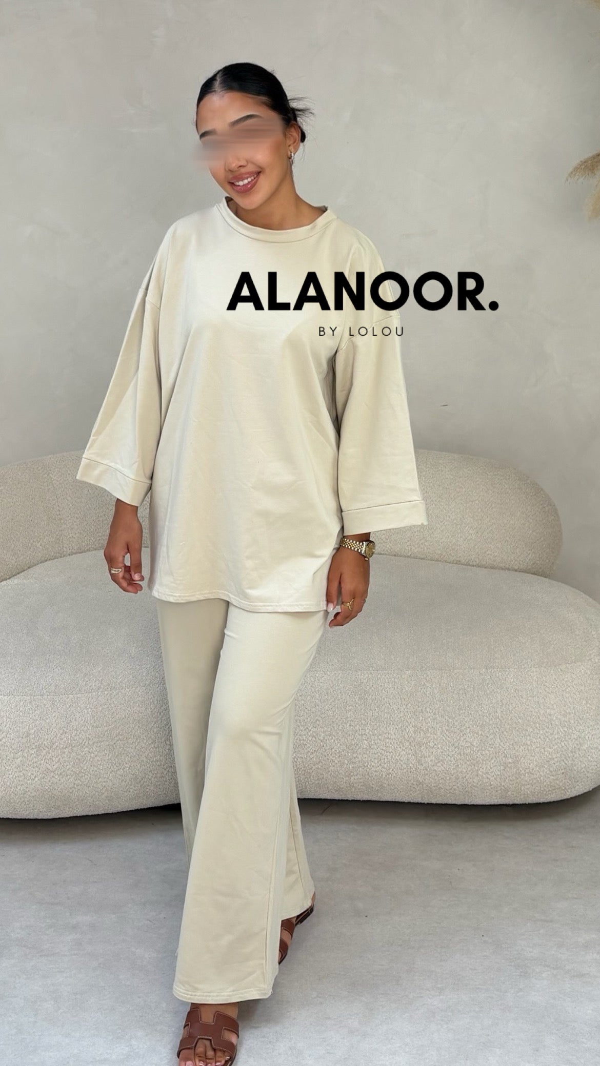 CONJUNTO OVERSIZE BEIGE