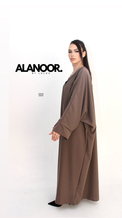 ABAYA FLUIDA TAUPE
