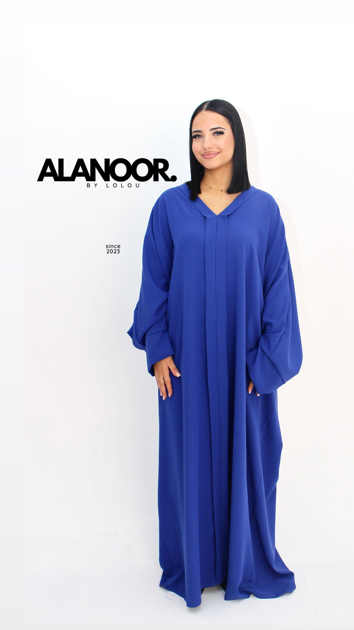 ABAYA FLUIDA AZUL
