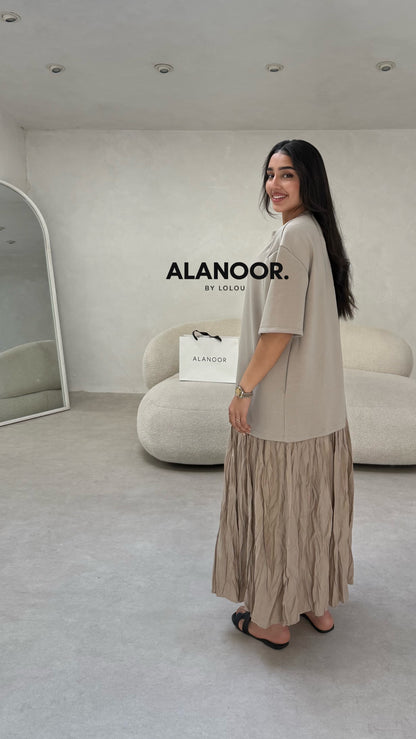 VESTIDO AMIRA TAUPE