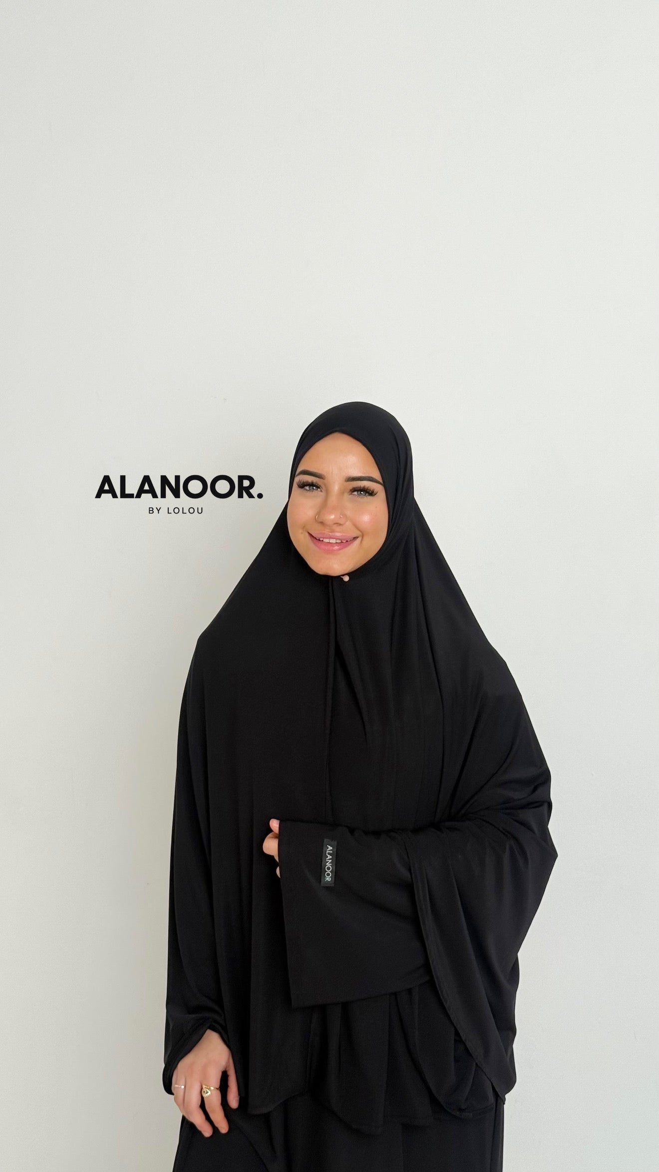 CONJUNTO KHIMAR JERSEY NEGRO