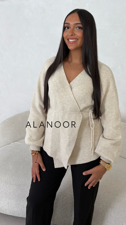 Jersey cruzado Beige