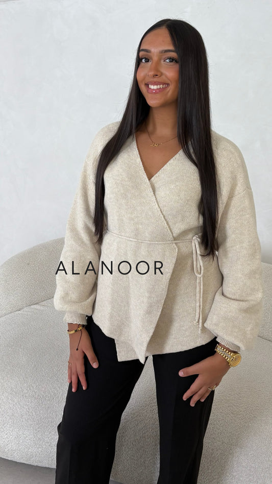 Jersey cruzado Beige