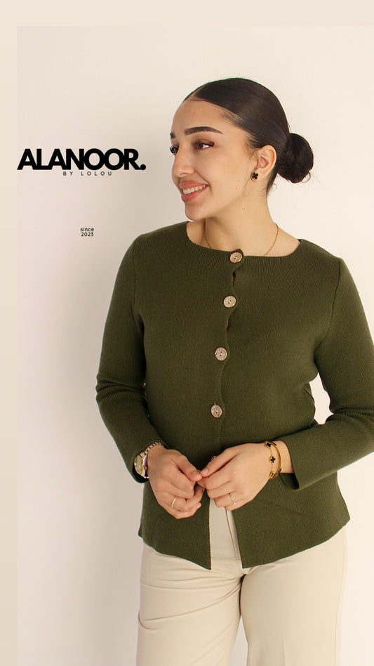 Jersey botones verde