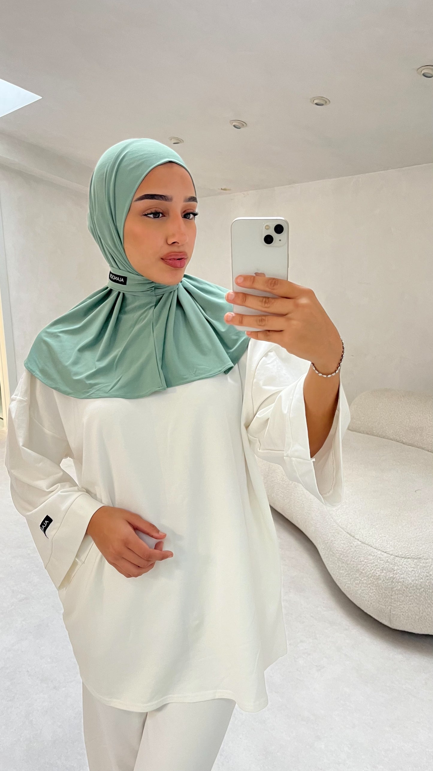 Hijab Instant ALANOOR verde salvia