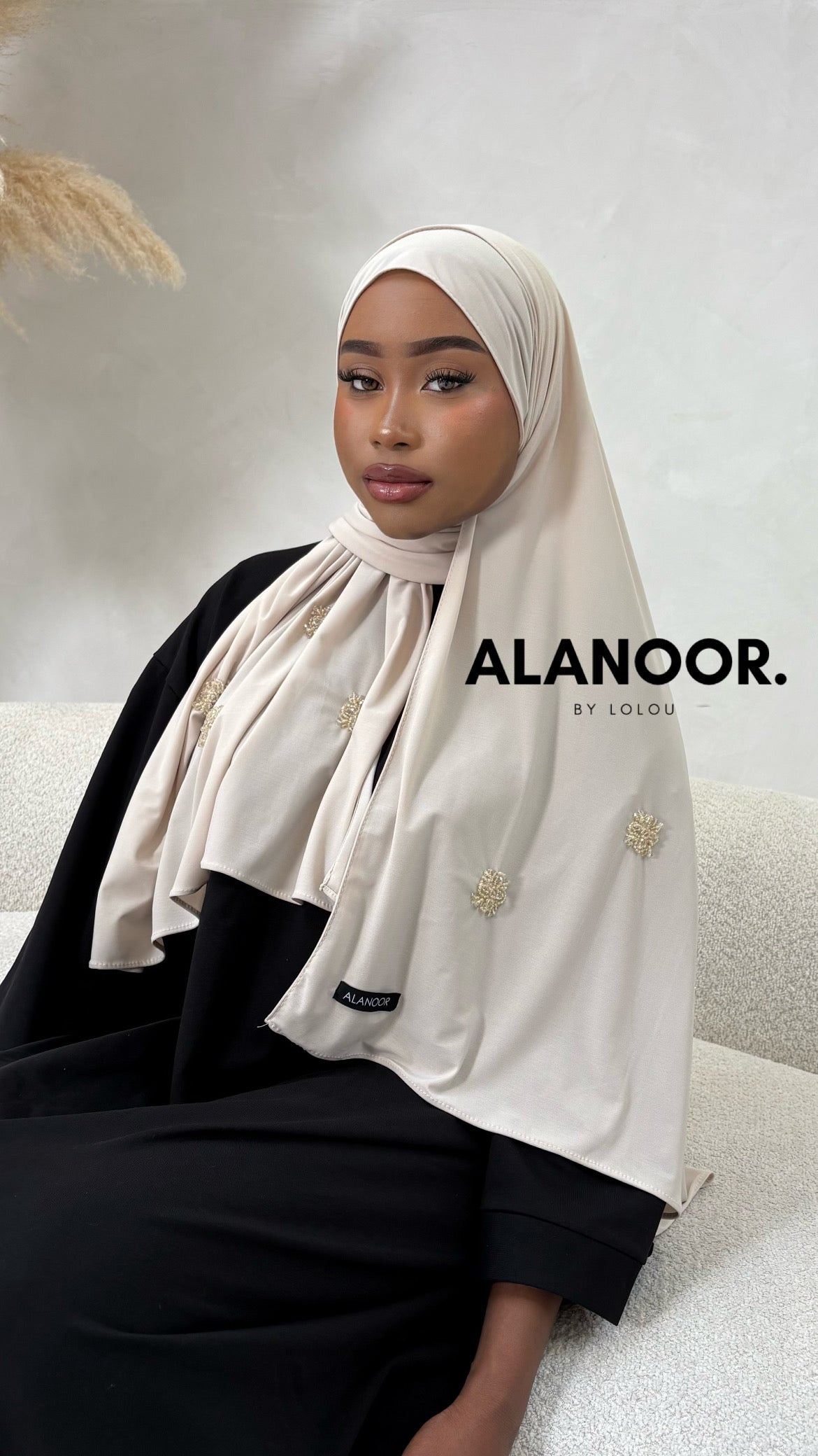 Hijab Jersey premium Beige