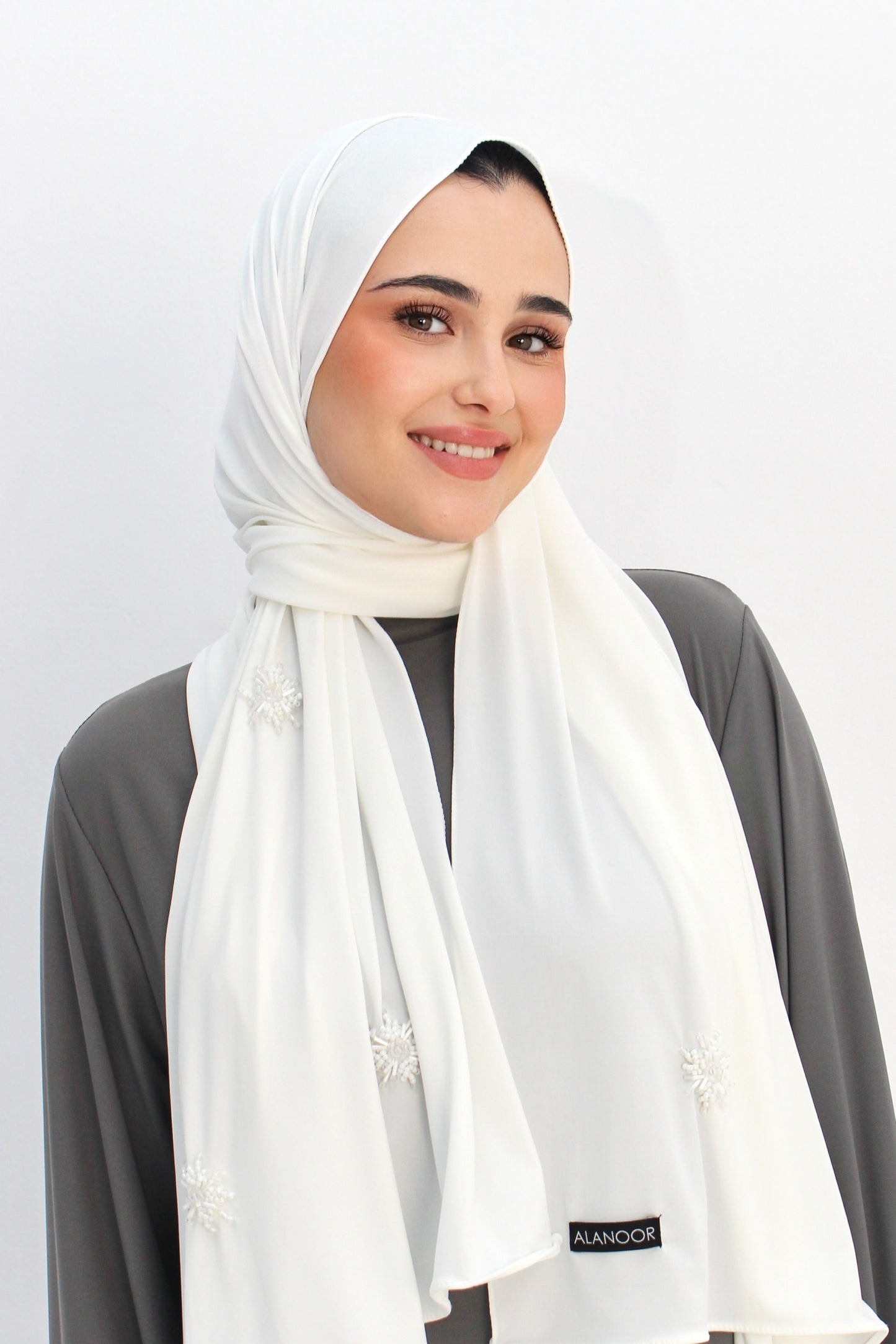 Hijab Jersey Blanco