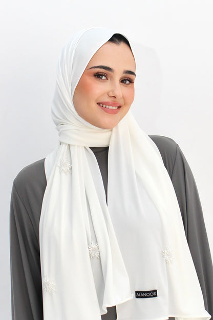 Hijab Jersey Blanco