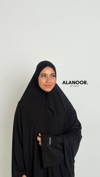 CONJUNTO KHIMAR JERSEY NEGRO