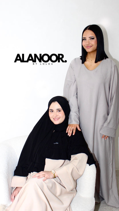 ABAYA QAMAR GRIS