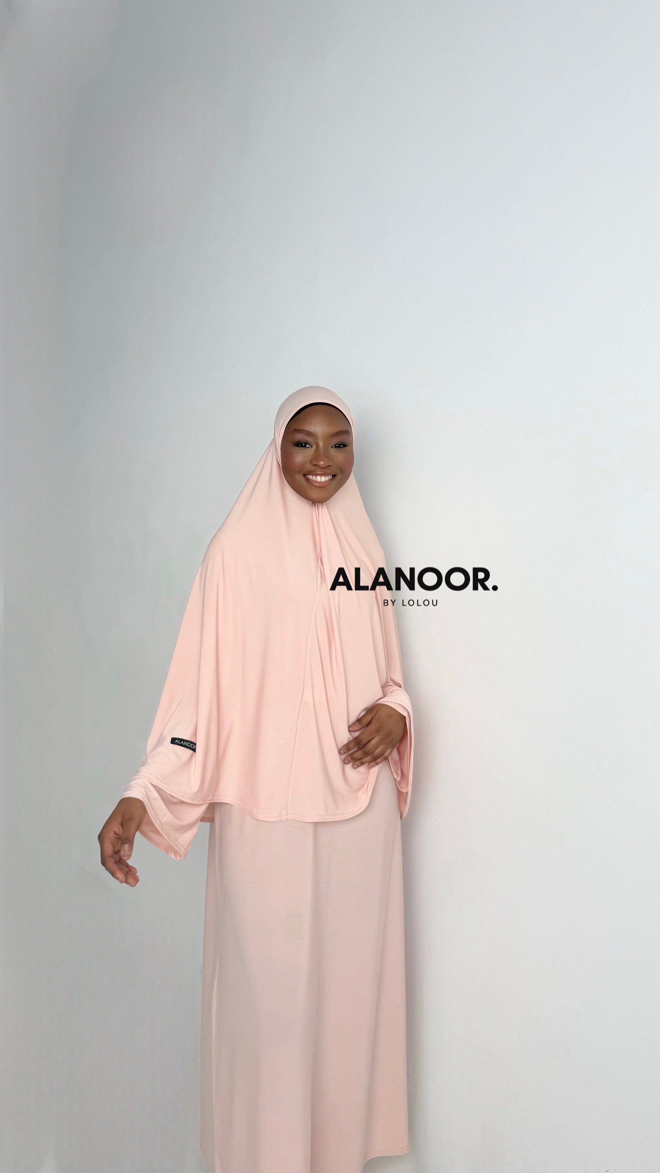 CONJUNTO KHIMAR JERSEY ROSA PASTEL