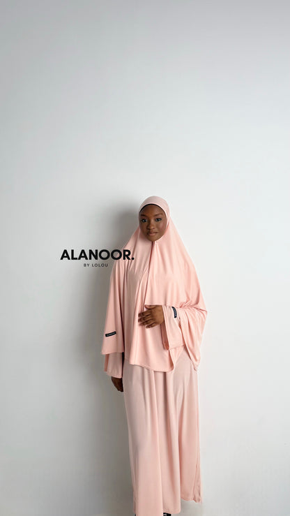 CONJUNTO KHIMAR JERSEY ROSA PASTEL