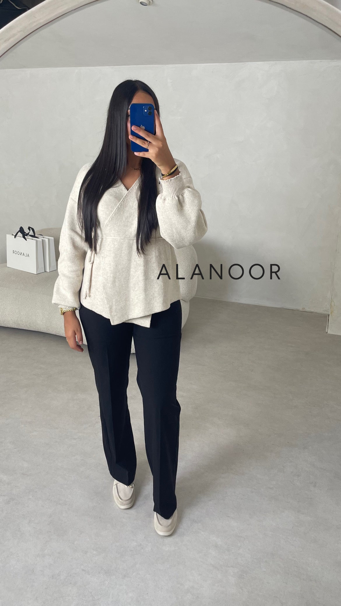 Jersey cruzado Beige