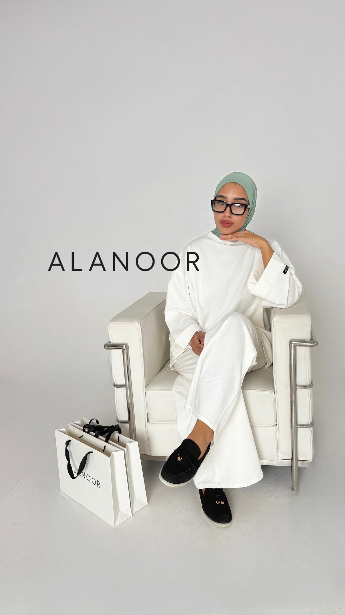 Hijab Instant ALANOOR verde salvia