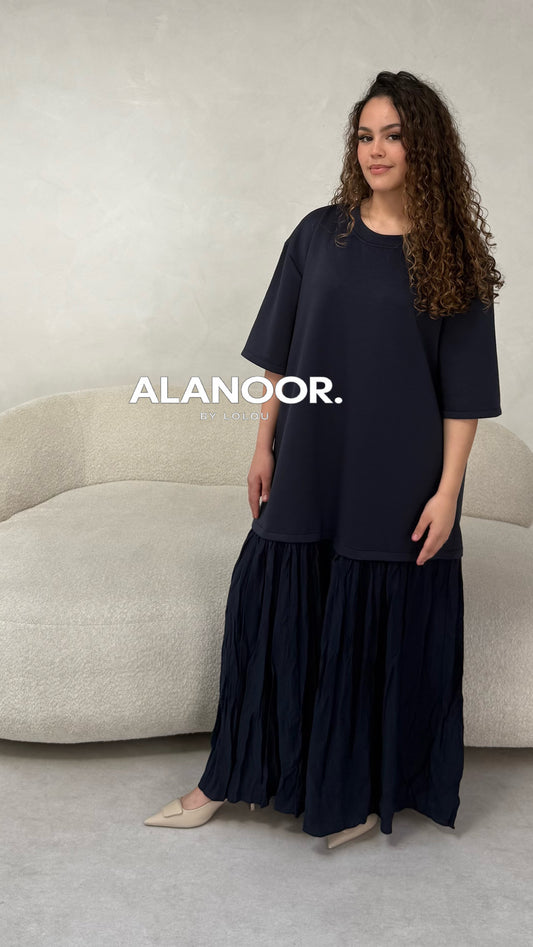 VESTIDO AMIRA AZUL MARINO