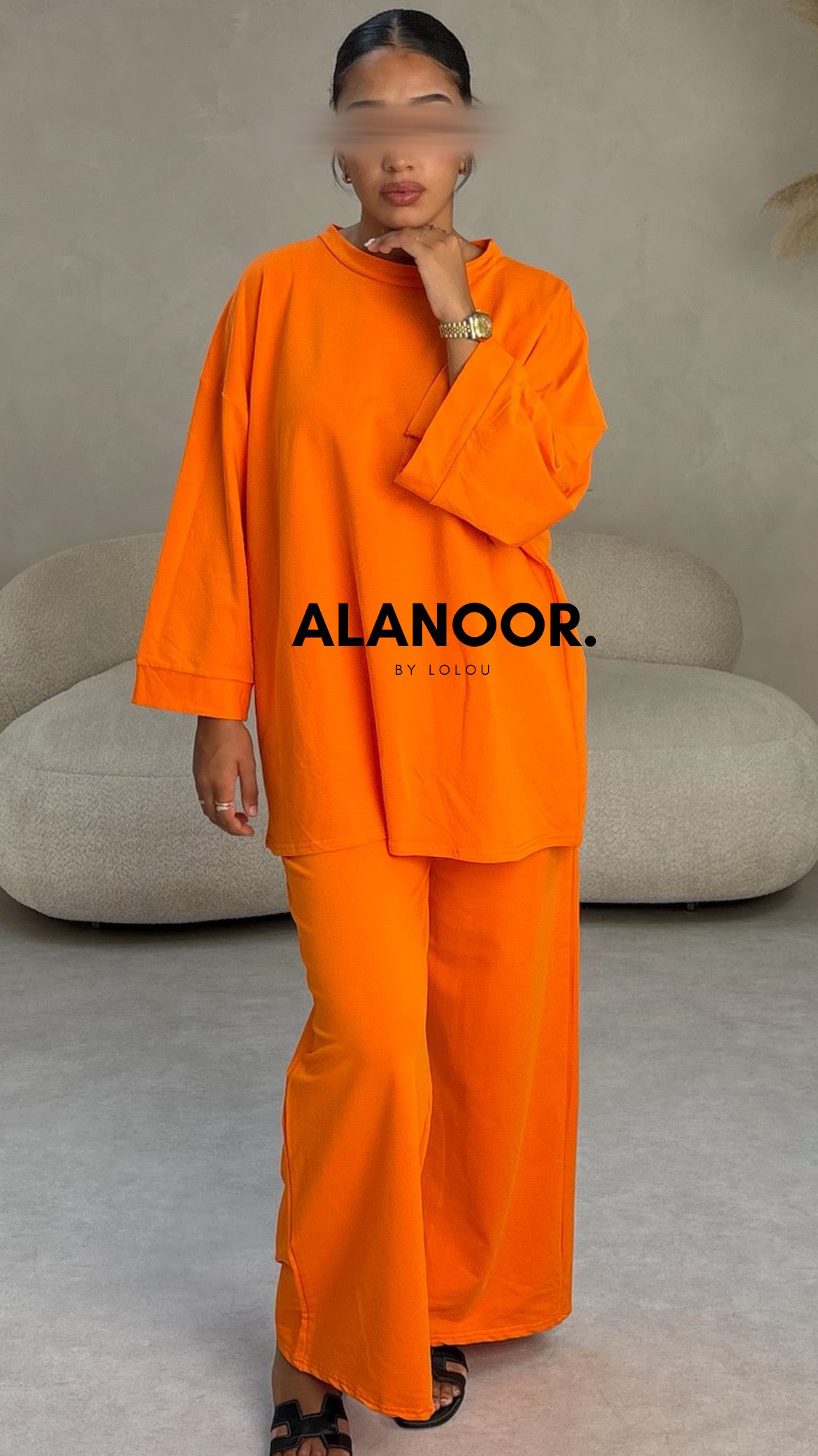 CONJUNTO OVERSIZE NARANJA