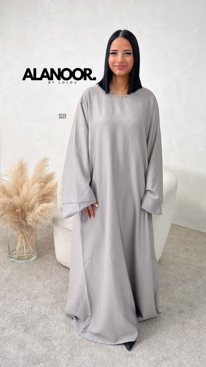 ABAYA QAMAR GRIS
