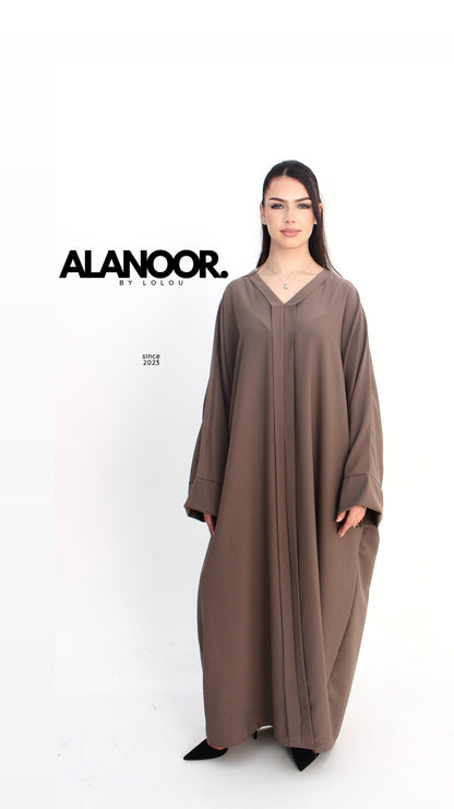 ABAYA FLUIDA TAUPE