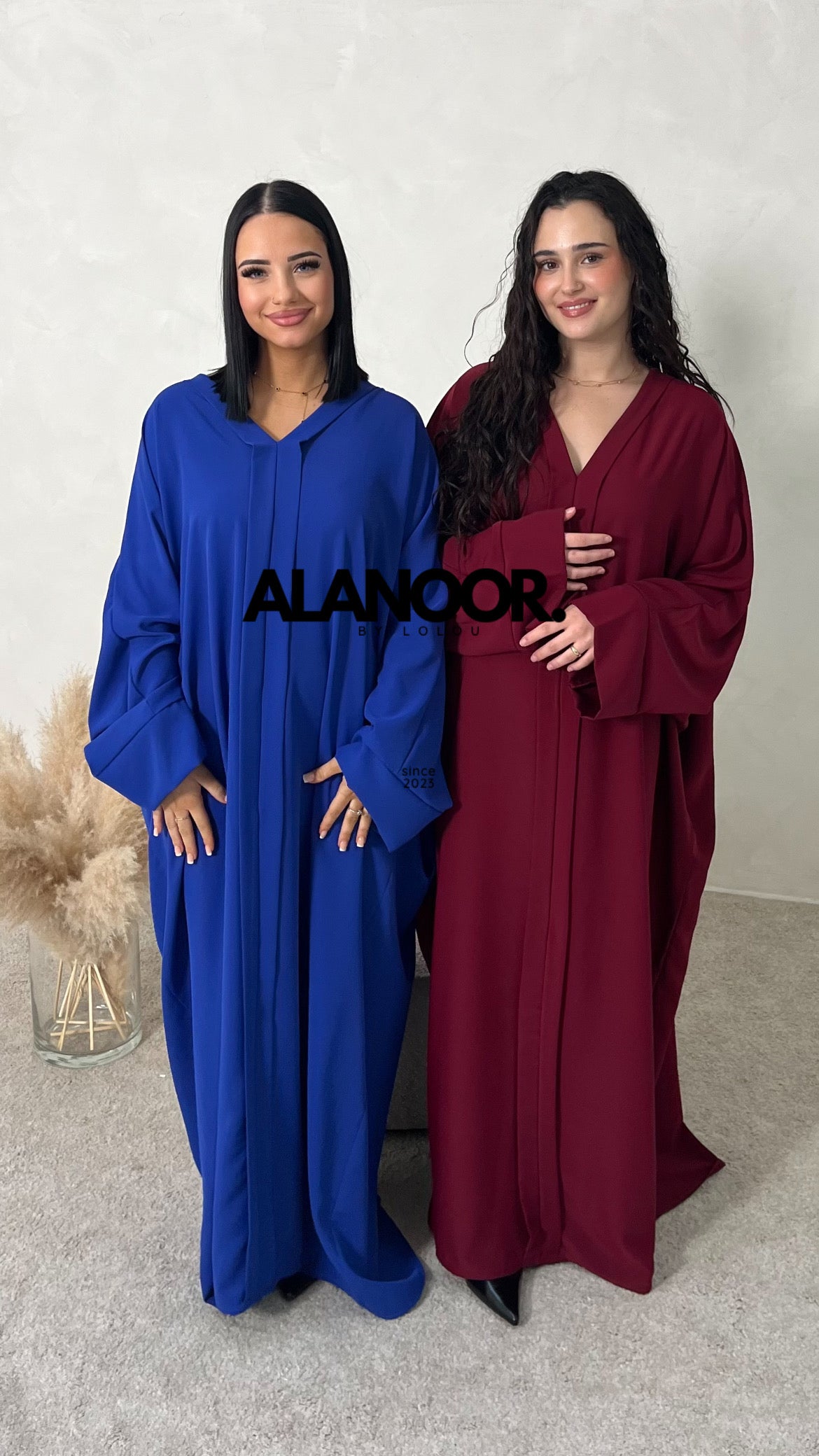 ABAYA FLUIDA GRANATE BURDEOS