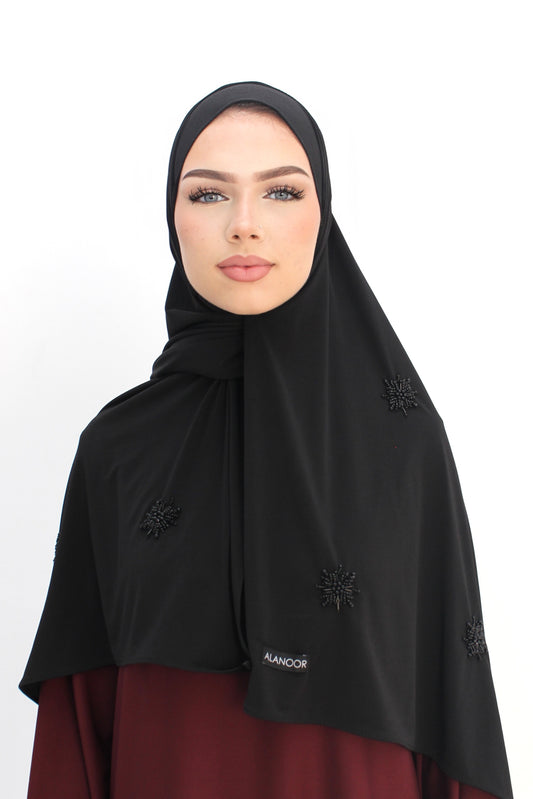 Hijab Jersey Negro