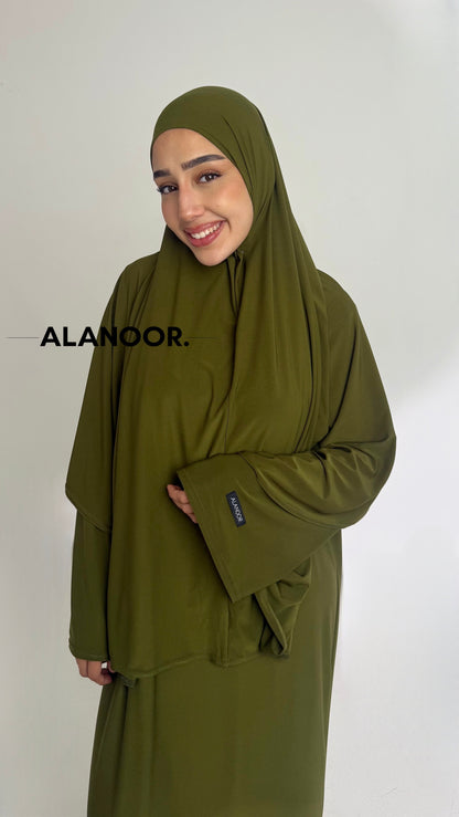 CONJUNTO KHIMAR JERSEY VERDE