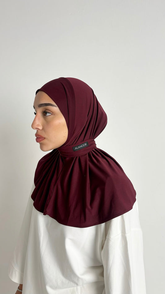 Hijab Instant ALANOOR GRANATE