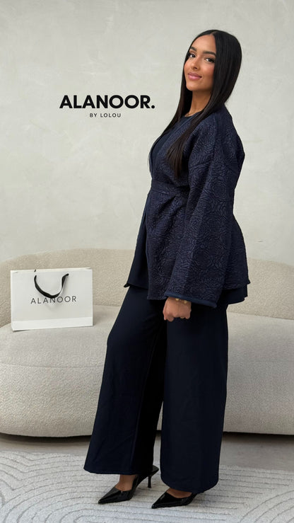 CONJUNTO BORDADO AZUL