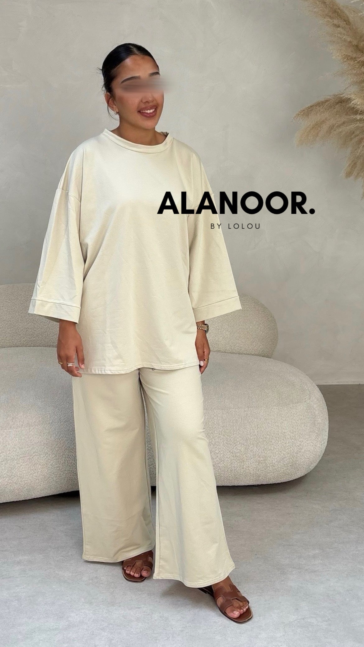 CONJUNTO OVERSIZE BEIGE