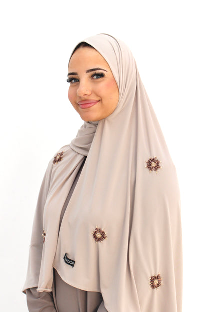 Hijab Jersey Premium Beige claro