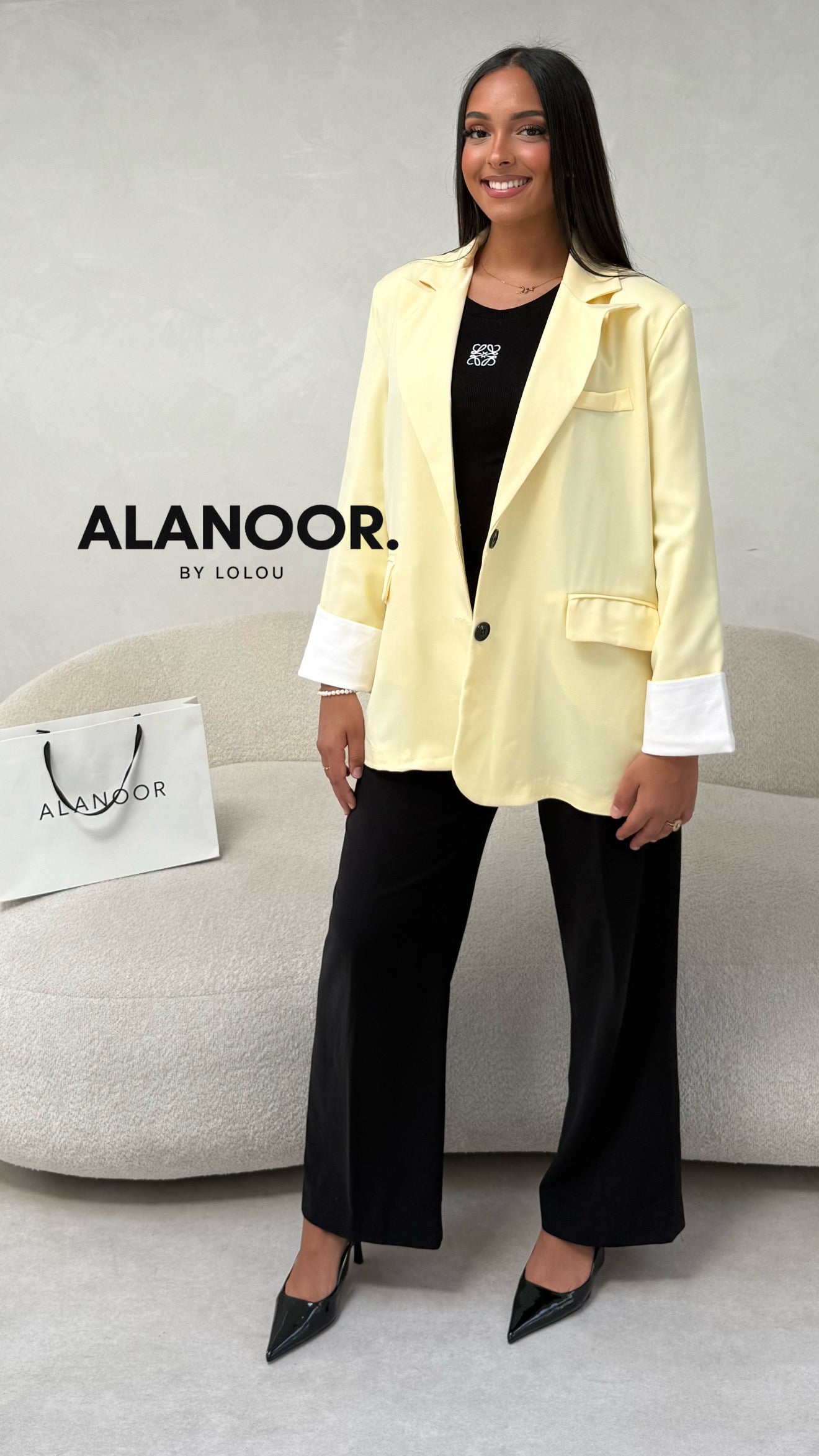 BLAZER OVERSIZE AMARILLO