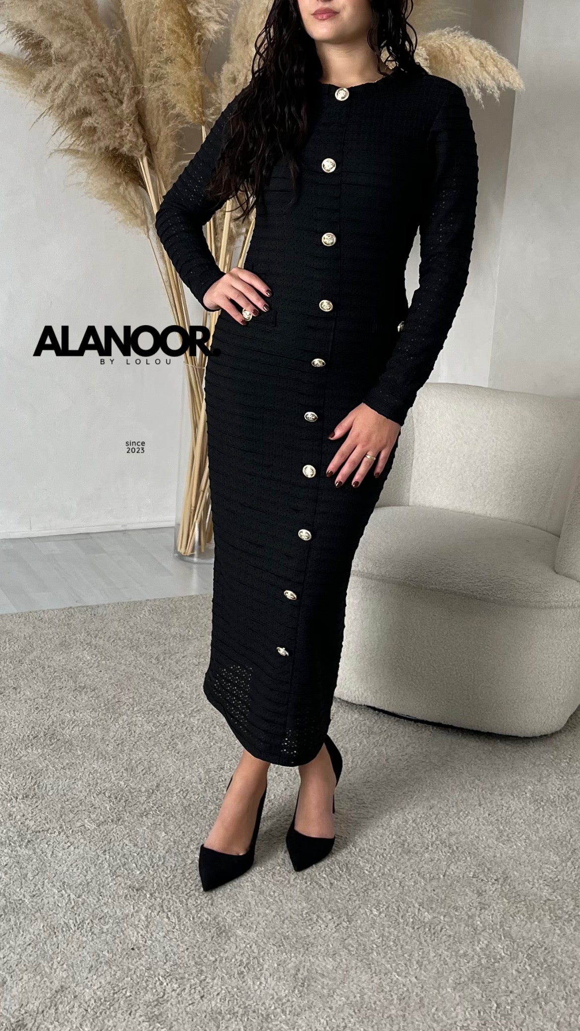 VESTIDO GEORGINA NEGRO