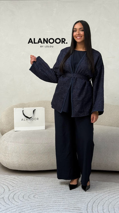 CONJUNTO BORDADO AZUL