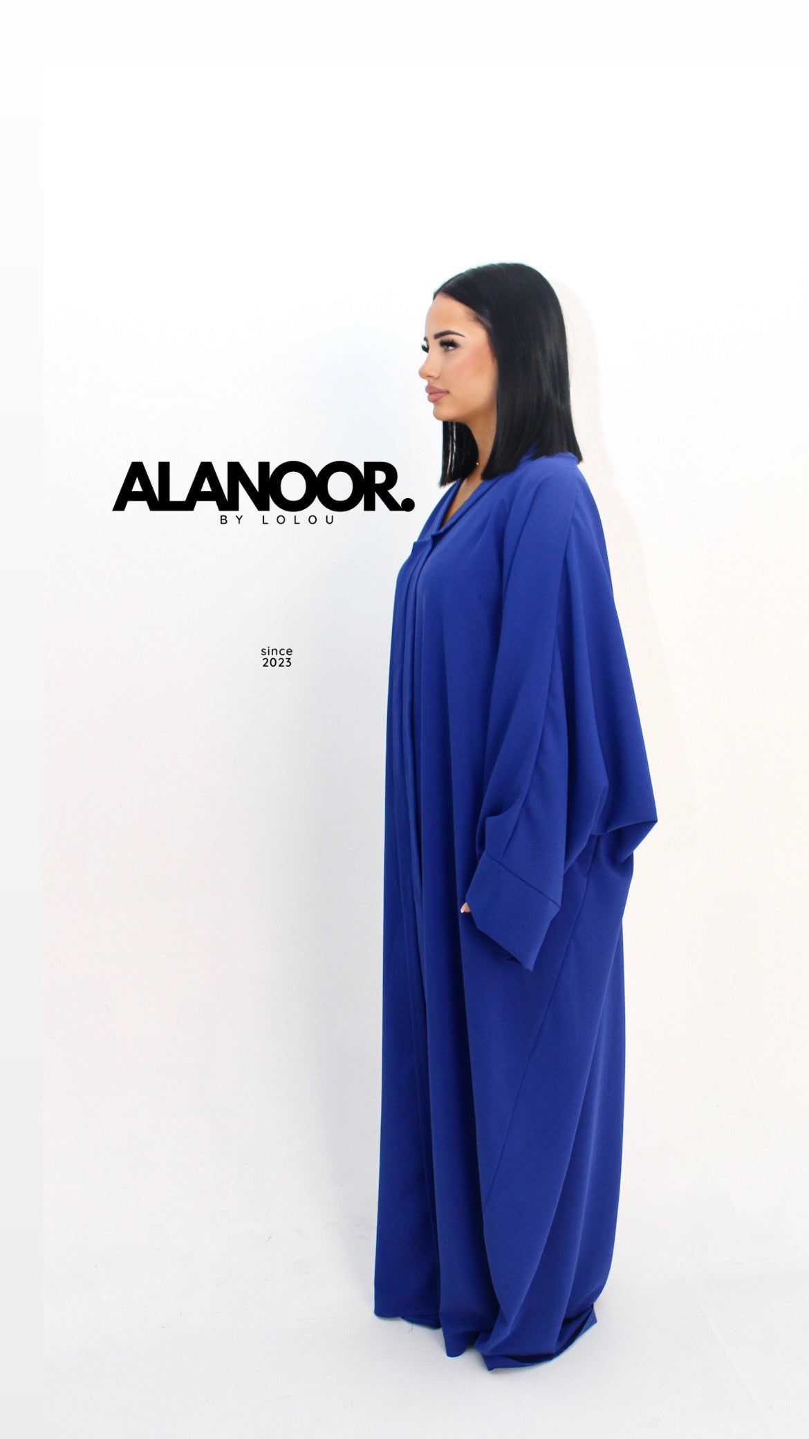 ABAYA FLUIDA AZUL