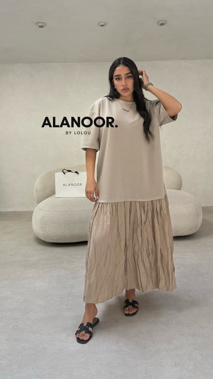 VESTIDO AMIRA TAUPE