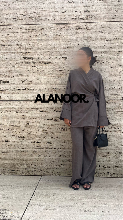 Conjunto Tokyo  gris perla
