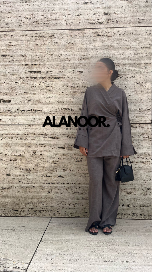 Conjunto Tokyo  gris perla