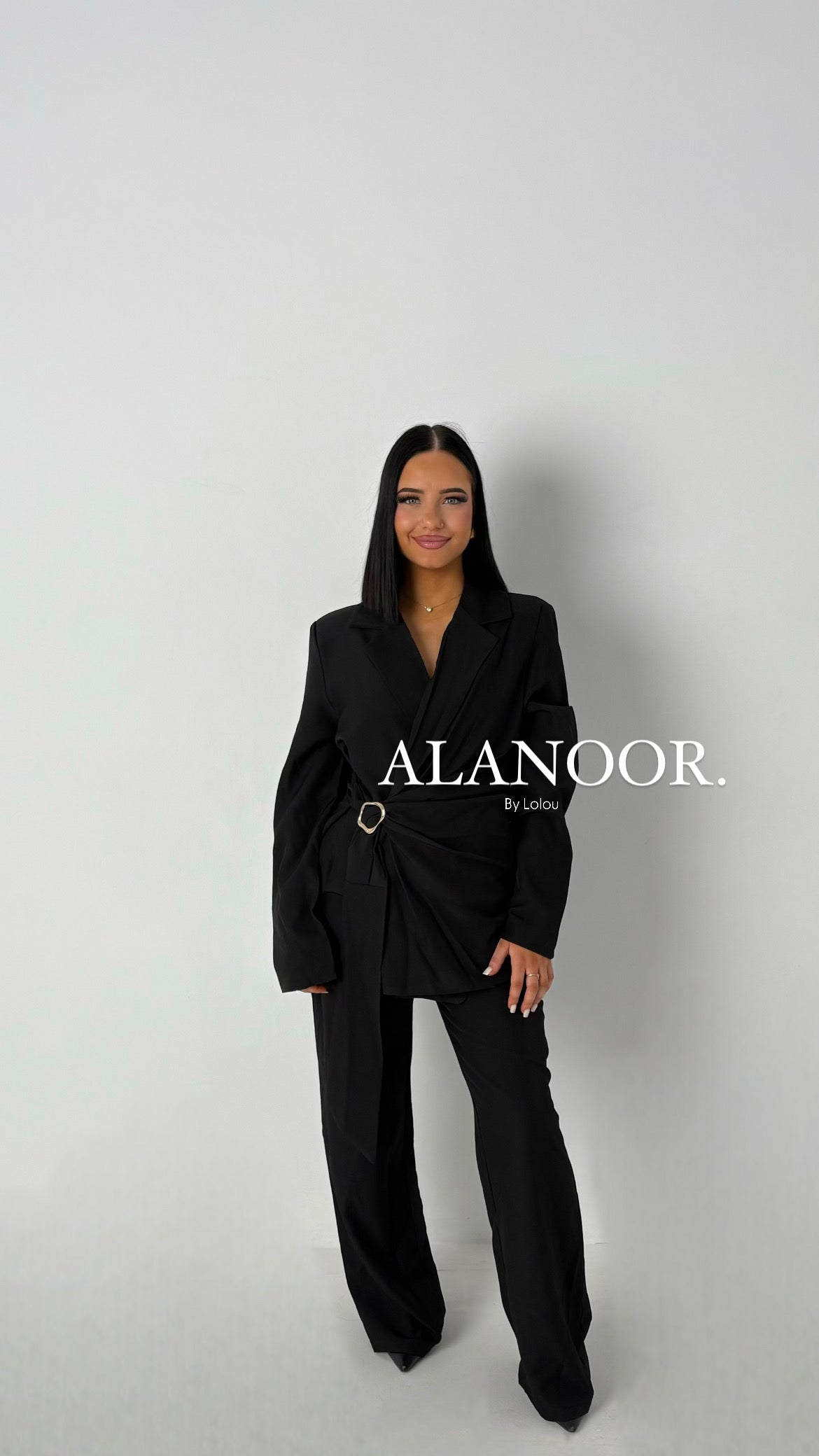 CONJUNTO BLAZER LAZO NEGRO