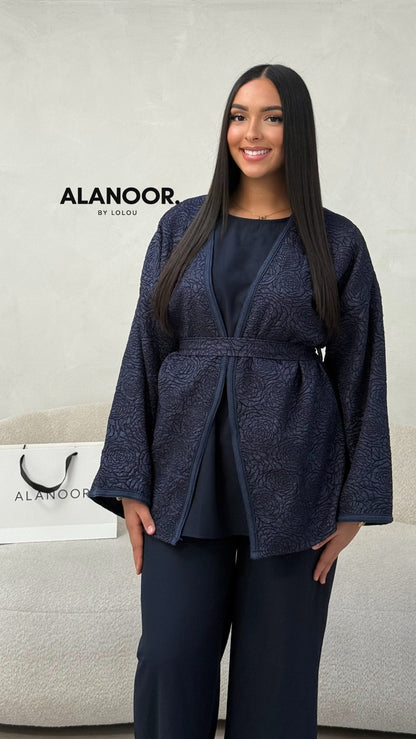 CONJUNTO BORDADO AZUL