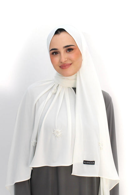 Hijab Jersey Blanco