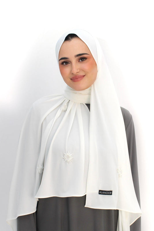 Hijab Jersey Blanco