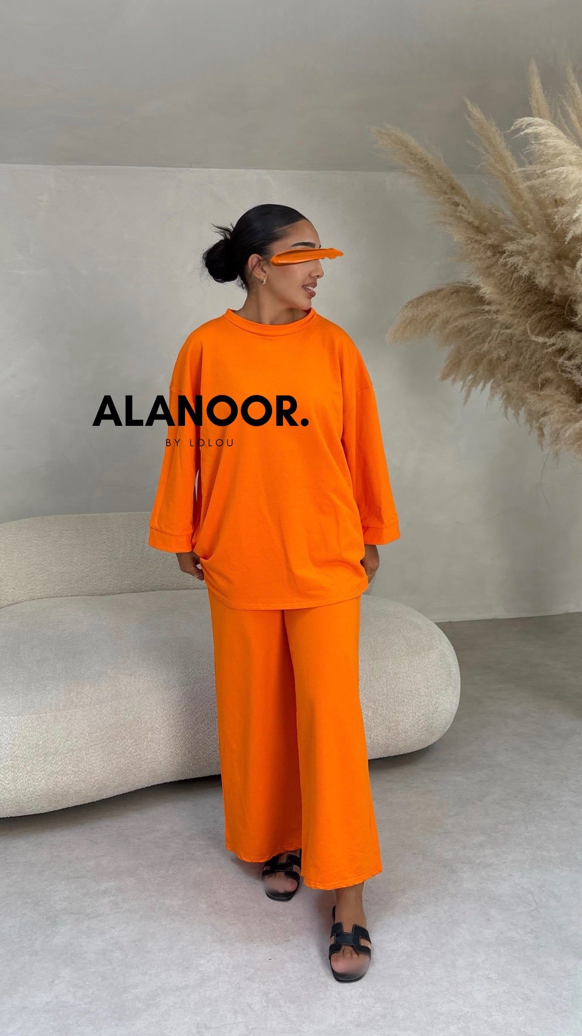CONJUNTO OVERSIZE NARANJA