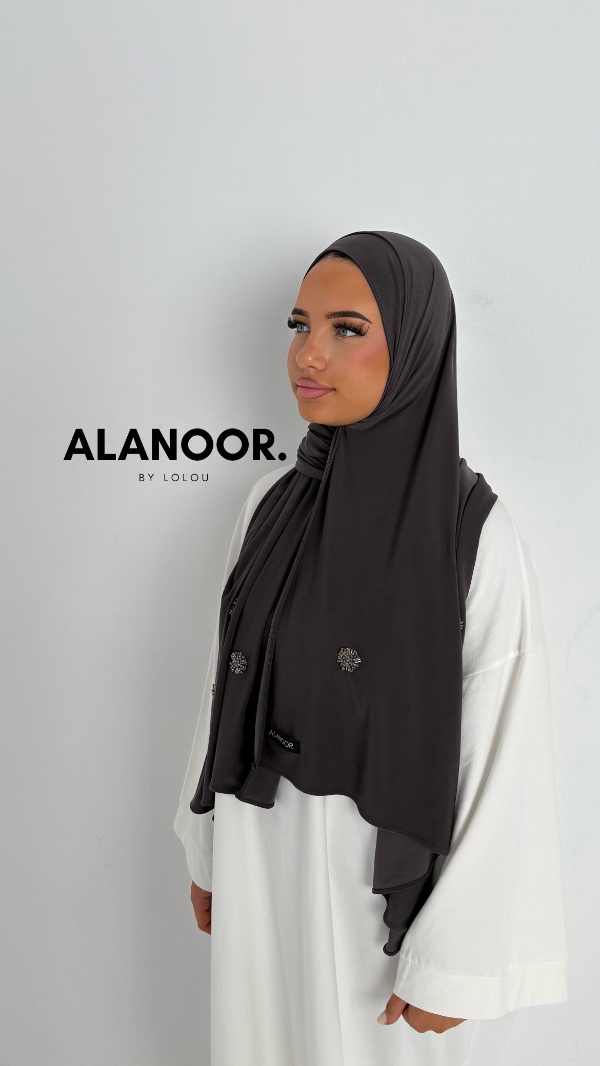 Hijab Jersey premium GREY