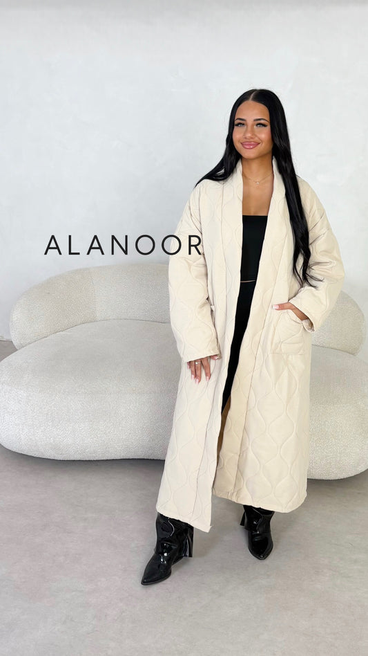 ABRIGO LARGO ACOLCHADO BEIGE
