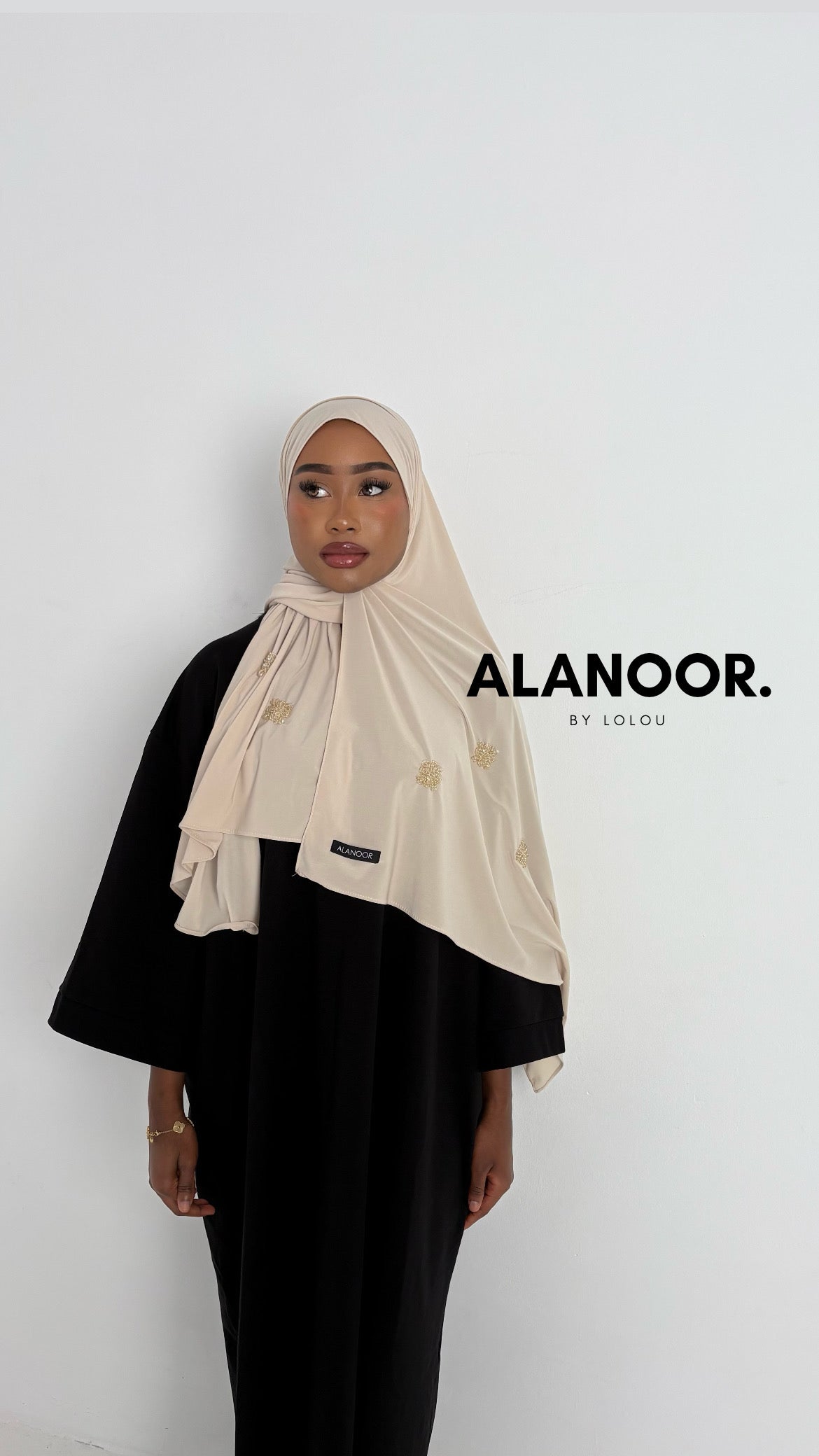 Hijab Jersey premium Beige
