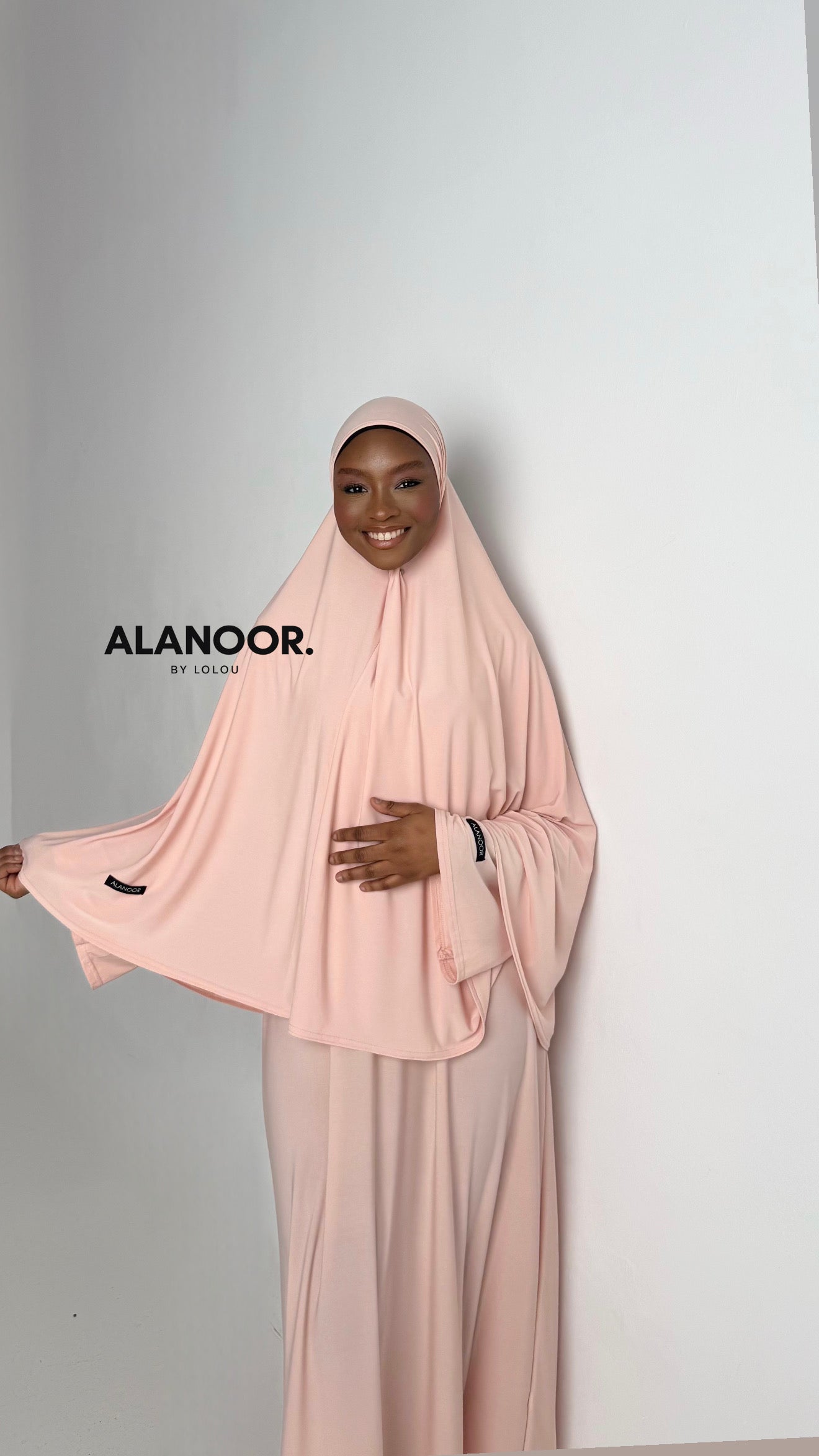 CONJUNTO KHIMAR JERSEY ROSA PASTEL