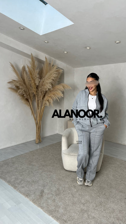 Conjunto francés gris