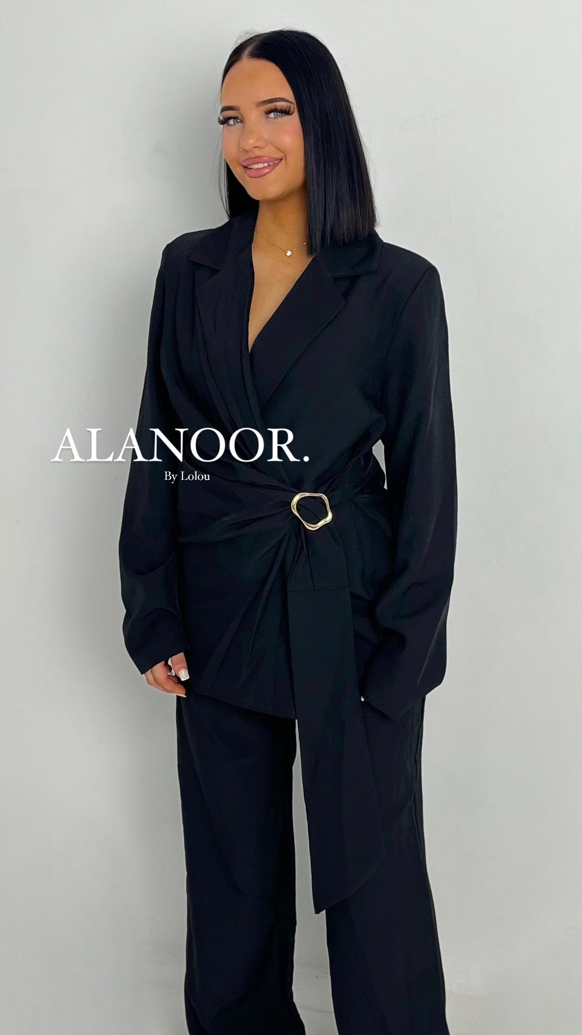 CONJUNTO BLAZER LAZO NEGRO