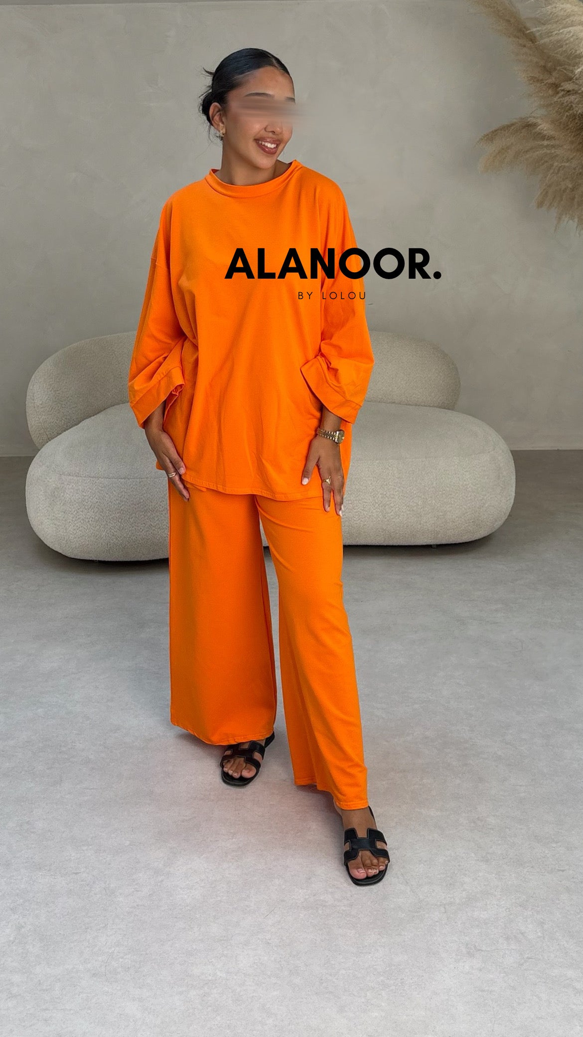 CONJUNTO OVERSIZE NARANJA